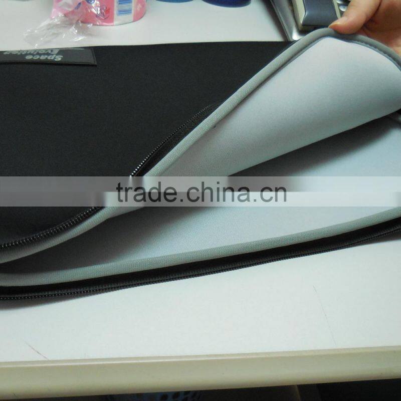 hot-saled high quality neoprene waterproofed black color business laptop bag/ laptop sleeve/pouch without handle