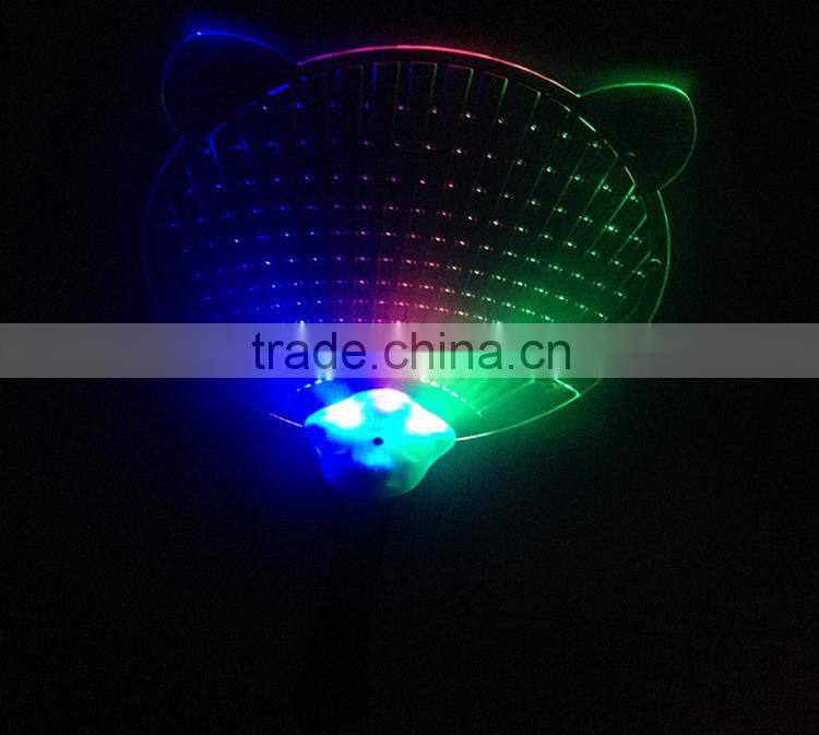 wholesale protable cheap price LED flashing fan hand fans for sale min plastic fan for children