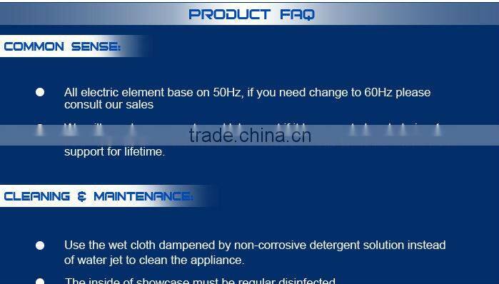 R021 Fancooling 4 Door Commercial Refrigerator / Deep Freezer