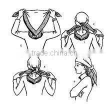 factory selling cheap printed cotton black bandana