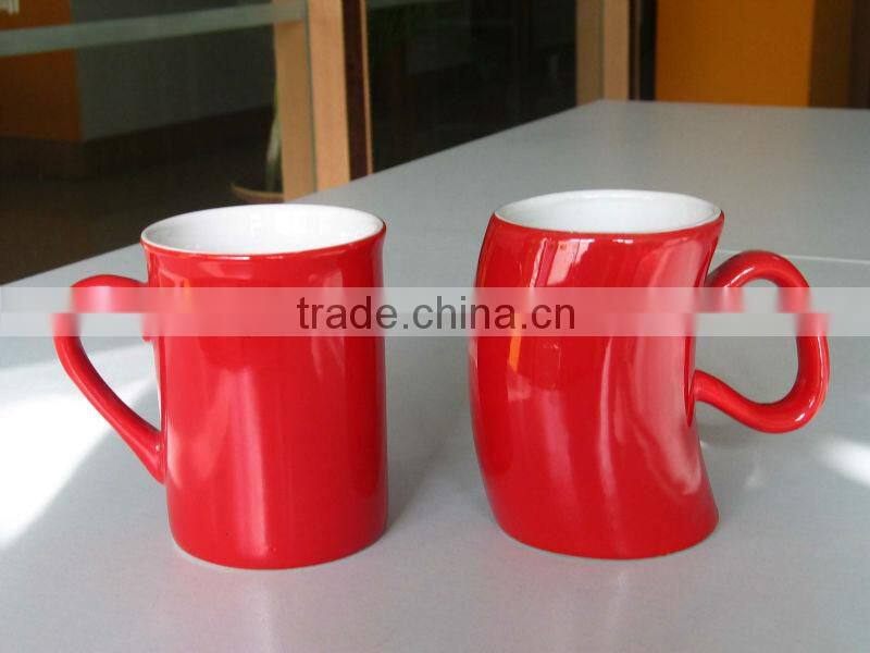Nescafe Red Color Glazed Stoneware Mug