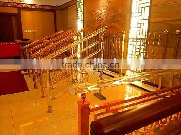 hotel staircase for crystal stair and acrylic stair handrail