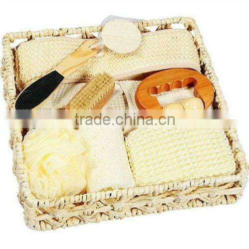 corn husk basket bath set
