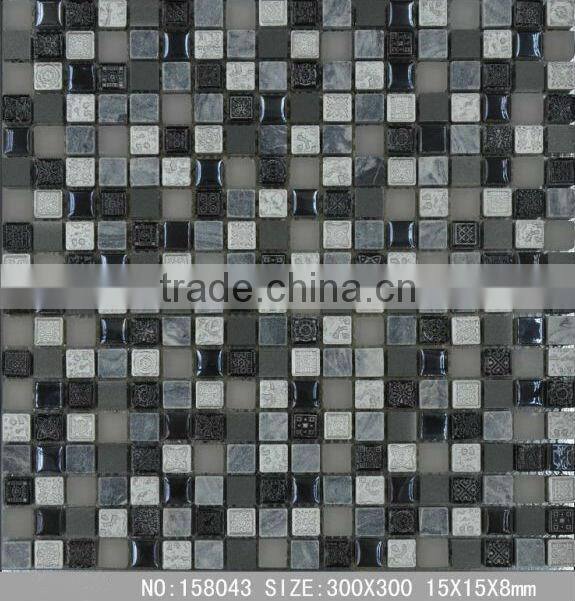 Washable Mix Pattern Ceramic Mosaic Tile