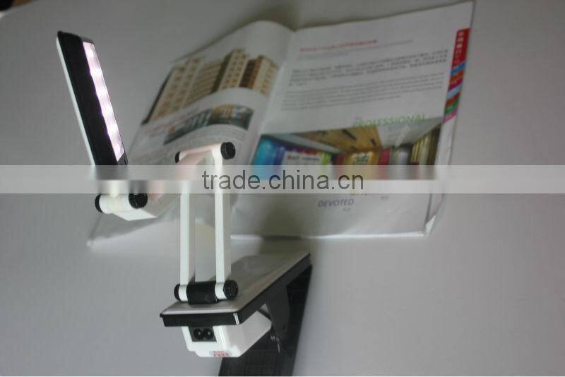 2016 new clip rechargeable book lamp led