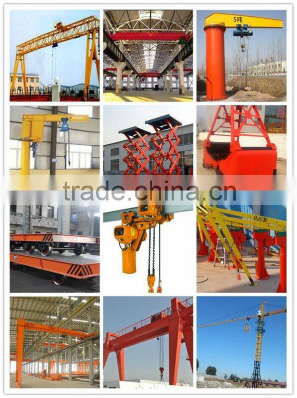 Customize Design European style electric double beam bridge crane with hook
