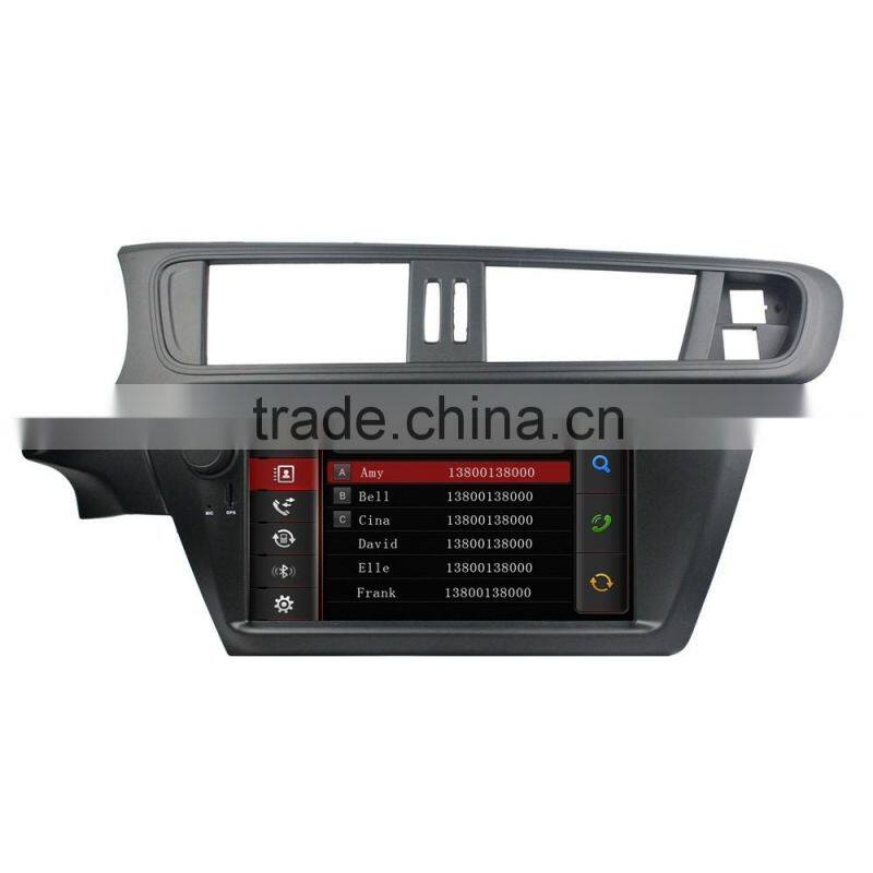 Factory OEM for CITROEN C3 8 inch Bluetooth-enabled Car dvd player GPS