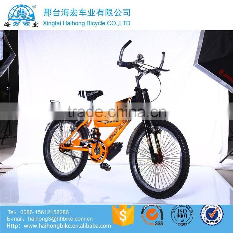 Bright colorful baby riding bike