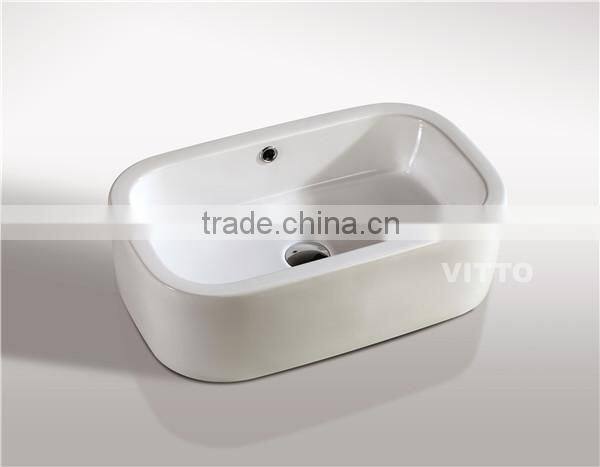 hot selling rectangle ce ceramic sink