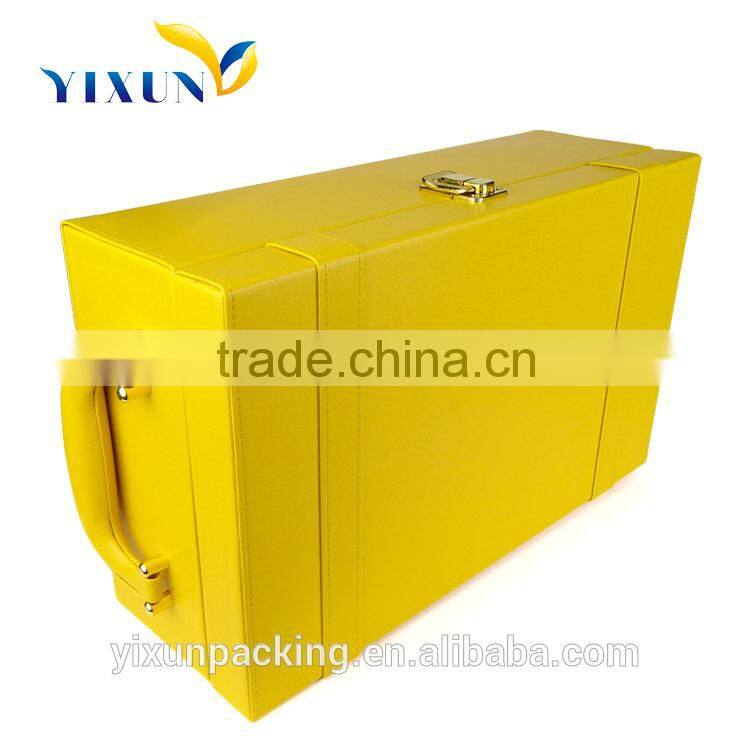 PU leather double wine box single wine cardboard wine box