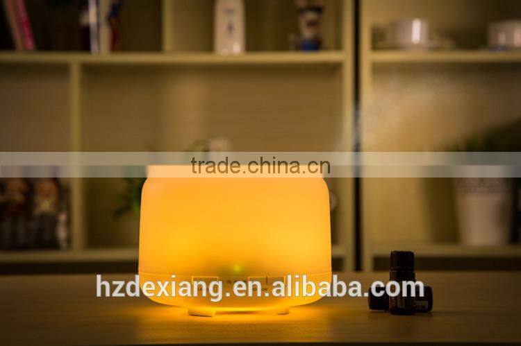 CE, ROHS,PSE, KC approval ultrasonic oil diffuser with night-light