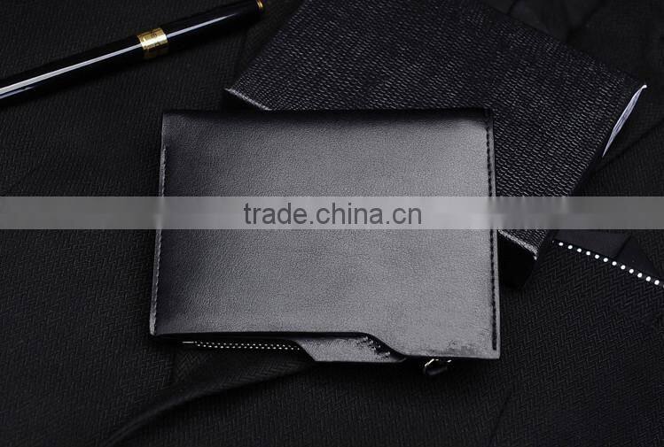 Leather manufacture product men business wallet China