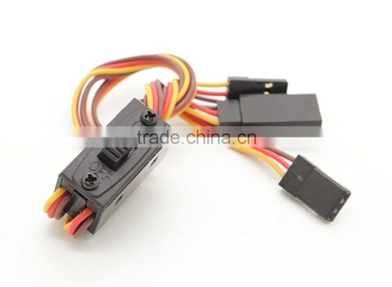 JR Small Receiver Switch Harness with Charge Cord Charging Connector