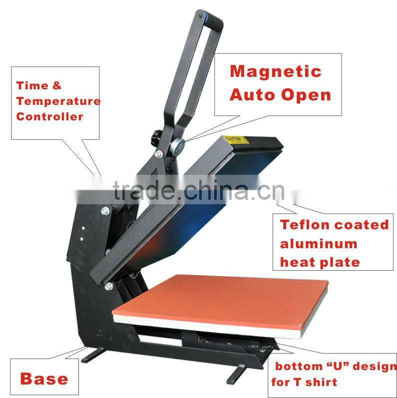 heat press machine with digital separate controller for time and temperature