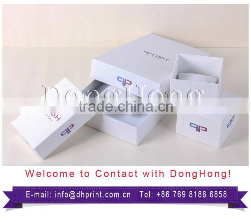 Simple logo printing cardboard jewellery packaging boxes