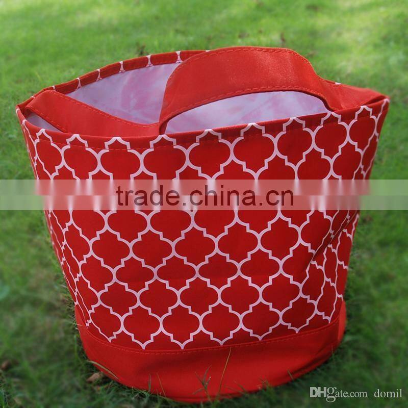 Wholesale Boutique Easter Basket Quatrefoil Polyester gift basket