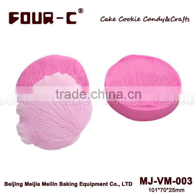 Real relief double sided silicone petal veiner mold