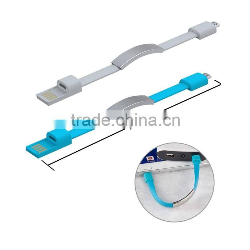 Give Away Colorful Options Wristband Usb Gift Data Cable