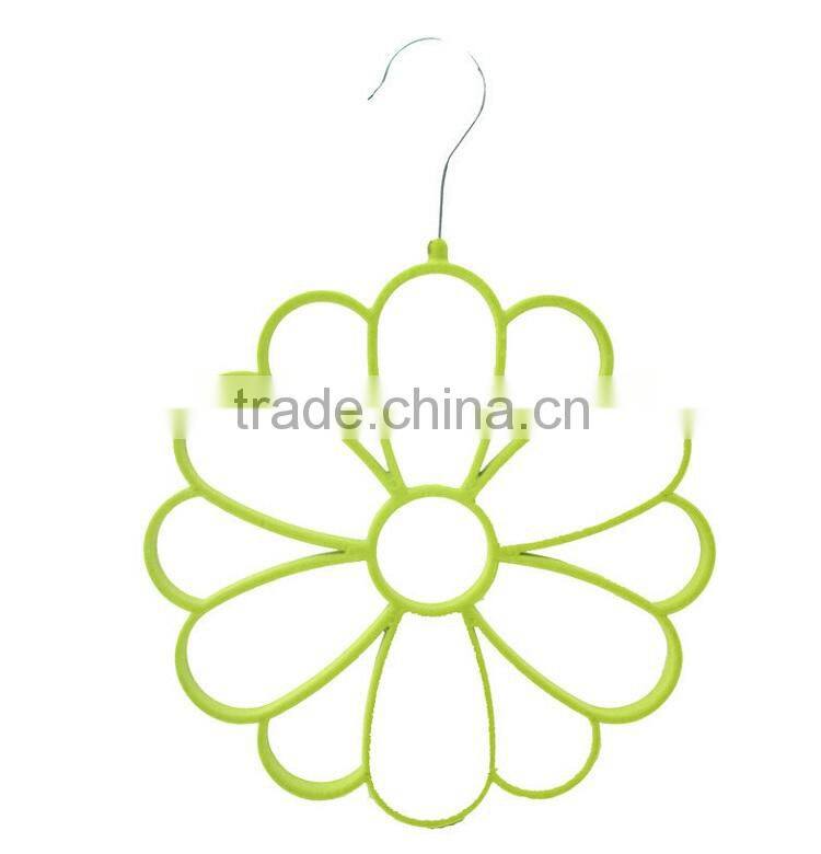 Hight Quality Green Color Velvet Flower Scarf Hanger