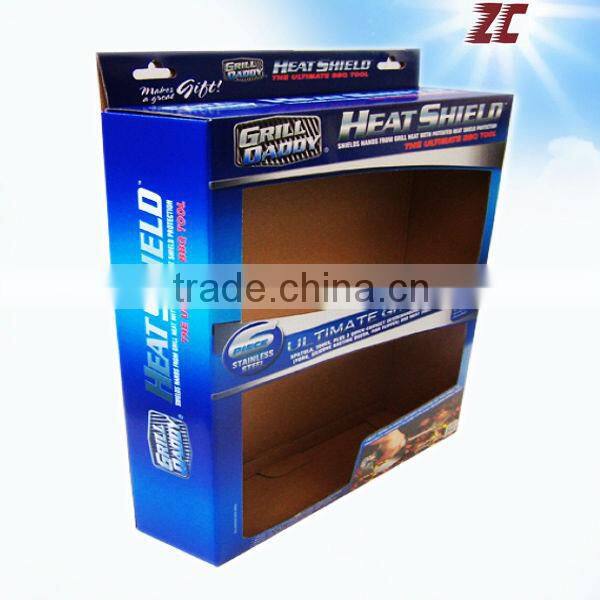 One Piece Foldable Cardboard Paper Box with PVC Window