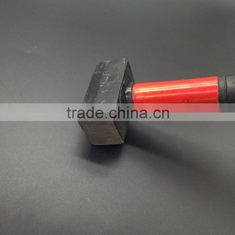 Red handle rubber covered iron hammer