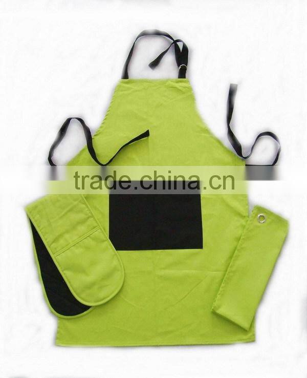 towel pot holder glove cake design apron set