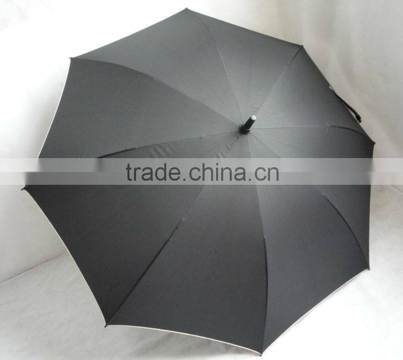 Cheap windproof black golf umbrella with good quality