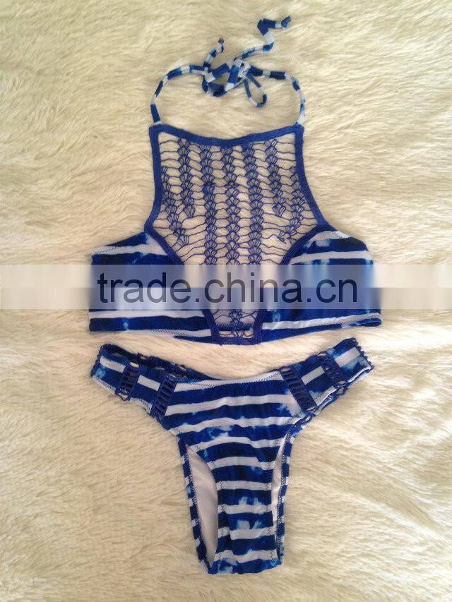 2016 new style Lace straps sexy swimsuit two-piece bikini