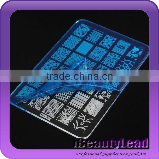 2016 New desgisn clear acrylic image plate with 20 different designs