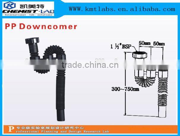 Small Size School Physics Lab Chemical Resistant Sink With PP Drain Bottle Trap