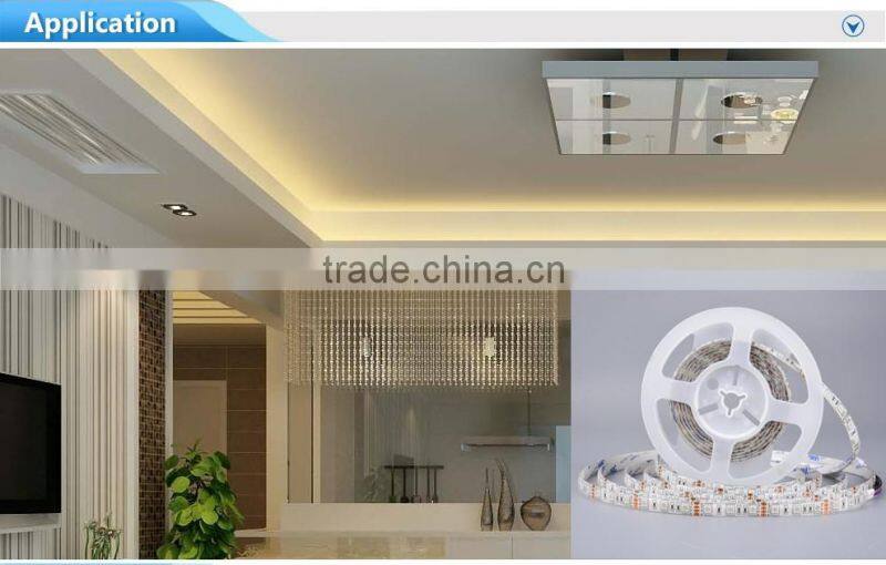 DC12V 5050 60LED/M waterproof led strip light with white FPC+power supply single color christmas light