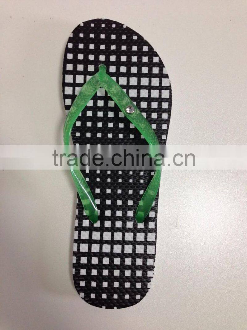 nice women design clear strap nude beach slipper