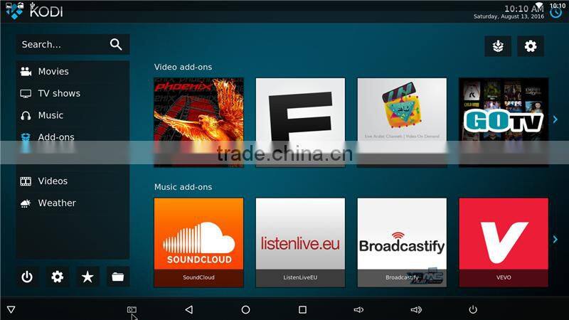 Pre-installled Kodi 17.0 Ethernet 1000M Latest Version TV Box Octa-Core Amlogic S912 Dual wifi T95U PRO Pendoo 2G 16G Android