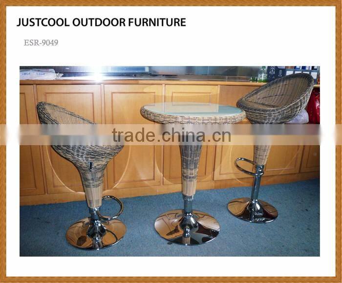 Garden Set Specific Use and rattan swivel bar stool