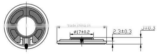 China Speaker Manufacturer 36MM 8ohm Speaker Parts