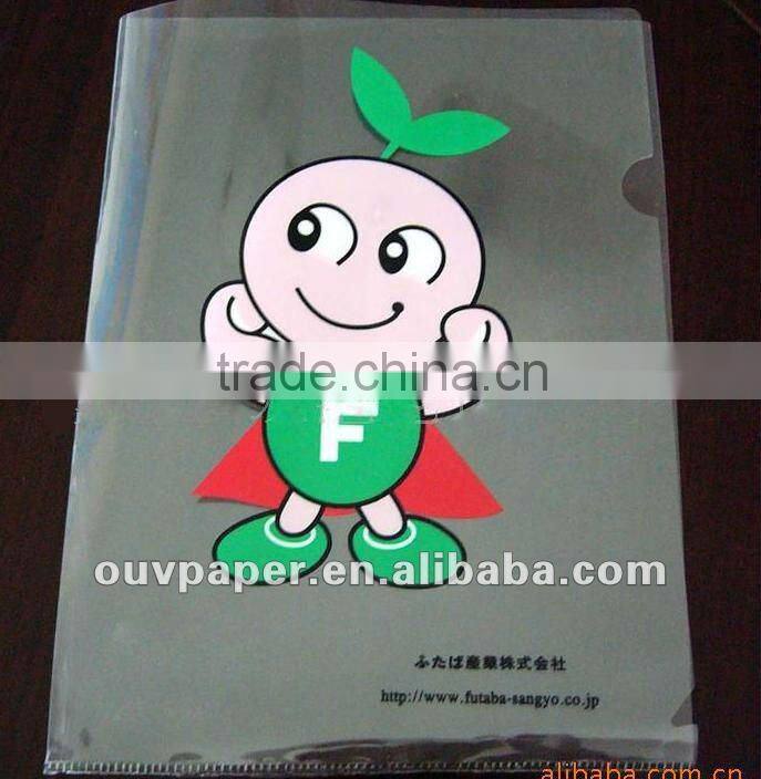 Colourful transparent L folder