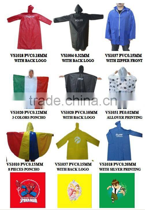 waterproof cape rain coats