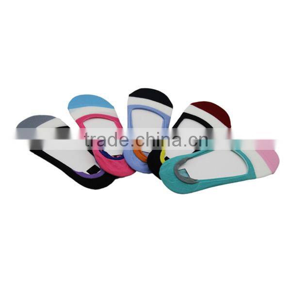 GSW-84 custom fashion colorful thin summer no show silicon nonslip women ankle socks