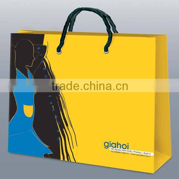 Fashion custom printed paper bags for shopper