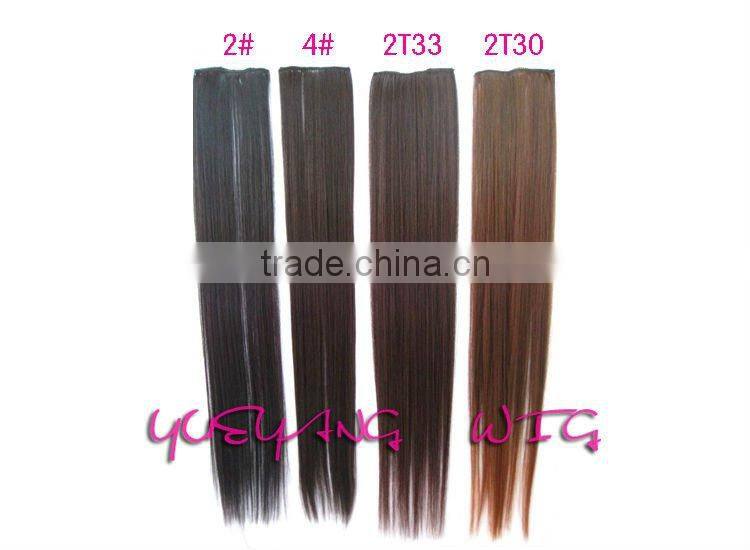silk straight clip in hair extension 336