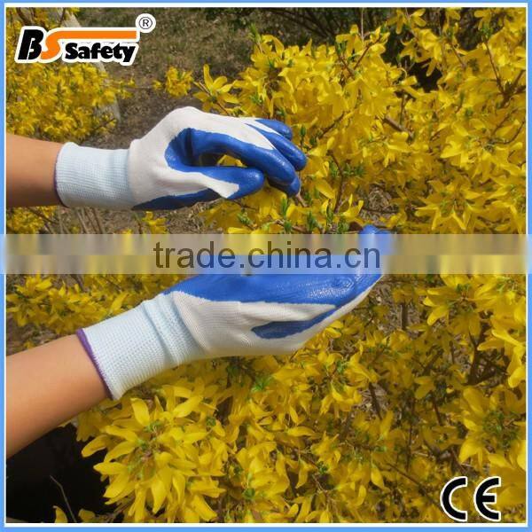 BSSAFETY guage rubber garden gloves and working gloves