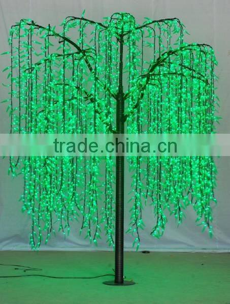 NEW!!! 2015 hot sale green willow tree light, led lighted willow tree