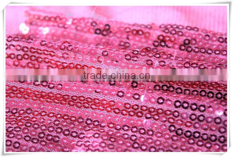 Newest Design cheap shiny red stretched sequin waterproof upholstery fabric