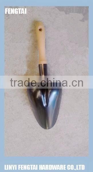 Small Garden Soil Scoop Shovel with Wooden Handle