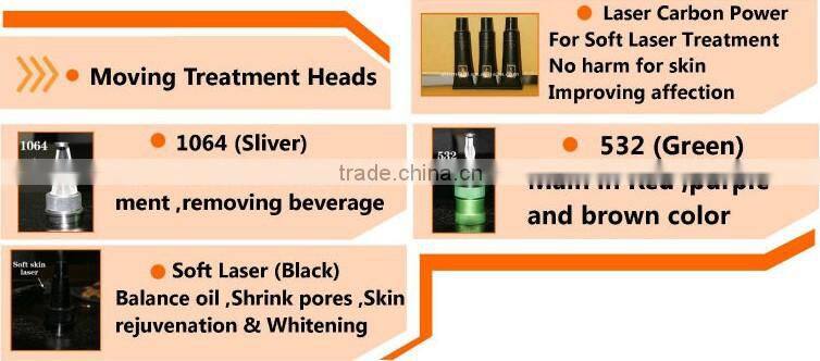 Easy work professional 1064nm 532nm Portable Q Switched Nd yag laser ipl tattoo removal machine