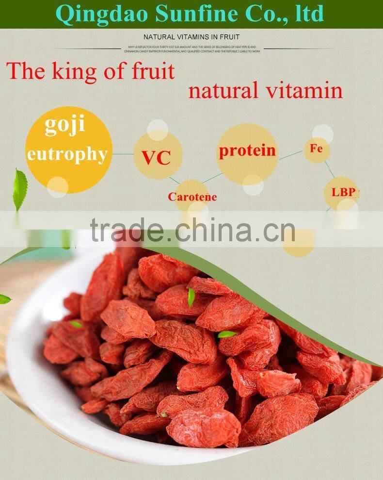 Wholesale red Chinese bulk goji berries with low price