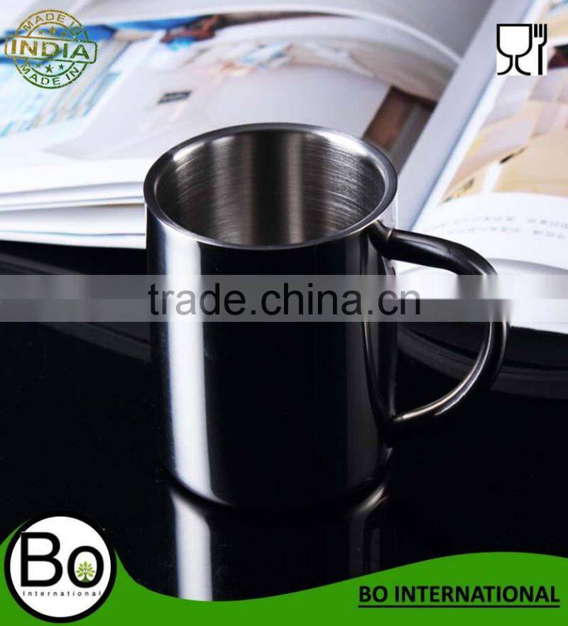 Stainless Steel Coffee Water Insulation Cups Camping Mugs For Outdoor Travel Double Deck Anti-Scald 304