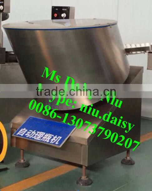 automatic bottle straightening machine/vial distributing machine/plastic bottle unscrambler machine