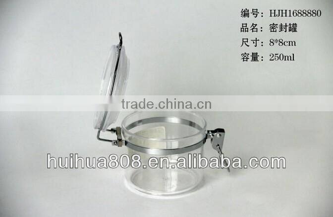 Hot Sale 750ML Transparent Recycled Food Storage Jar For Candy Airtight Jar