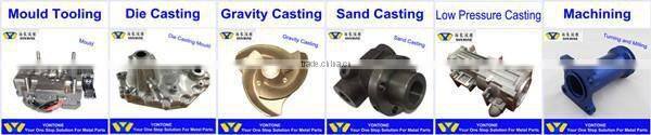 Yontone YT827 0 Risk ISO9001 Plant High Density AlSi5Cu1Mg T6 Heat Treatment A356 Aluminum Sand Casting Products